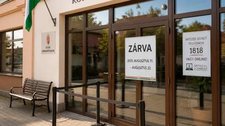Karbantartás miatt zárva lesz augusztus végén az izsáki és a keceli kormányablak