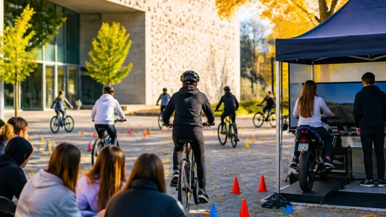 Kazincbarcika: Bike Day — játékos KRESZ-oktatás és biciklis ügyesség a Mezey udvarán