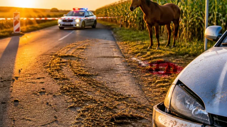 Keszthely: elszabadult ló, elütés és rendőrségi figyelmeztetés a Napfény sor közelében
