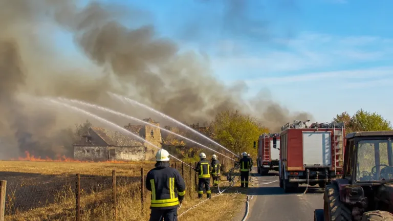 Két hektáron égett a tarló Szentes külterületén, több zártkertet is elért a láng