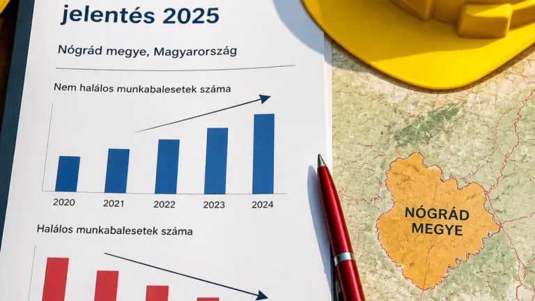Kevesebb halálos baleset, több súlyos munkabaleset — Nógrád megyében regisztrálták a legkevesebb esetet 2025-ben