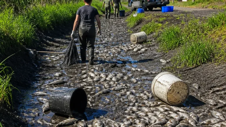 Kiszáradt a Gyöngyös-patak Táplánszentkereszt alatt — közel 50 kg elhullott hal került elő