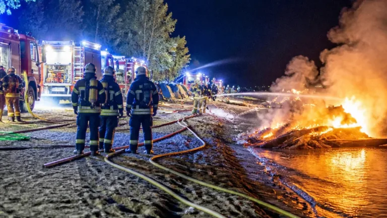 Kiterjedt tűz pusztított a Dráva-parton – helyiek szándékos gyújtogatást sejtettek Donji Miholjacnál