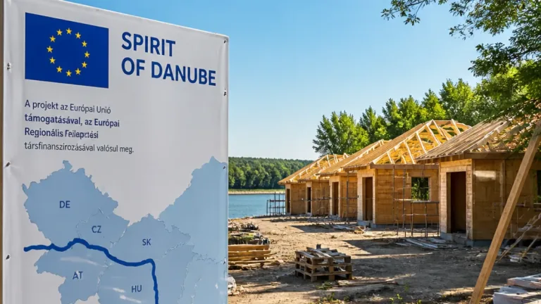 Komárom a SPIRIT OF DANUBE projekt középpontjában: üdülőházak és élményfejlesztések a térségben