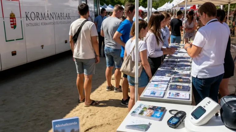 Kormányablakbusz és egészségügyi szűrés a SZIN-en: ügyintézés, tanácsadás és szondáztatás a Partfürdőn