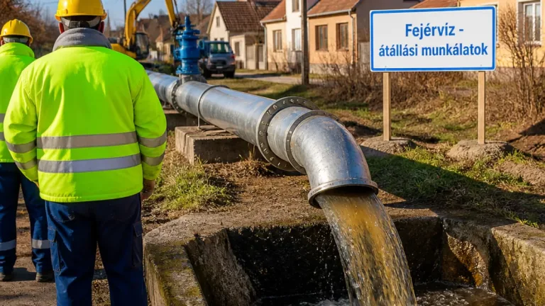 Korszerű távvezetékről kap vizet Ercsi: javulhat az ivóvíz minősége, átállási öblítések várhatók