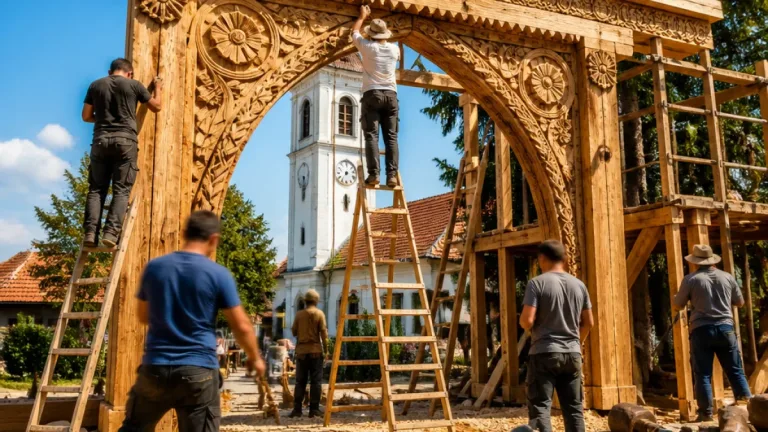 Közösségi erőből faragják tovább a székelykapuk hálóját Győr-Moson-Sopronban