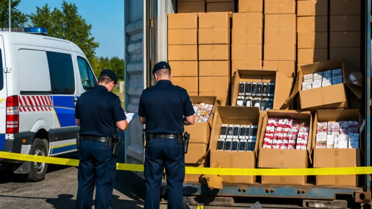 Letartóztattak egy férfit Miskolcon: több tízezer illegális dohányterméket találtak egy konténerben