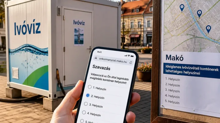 Makó dönt: hova kerüljön a második arzénmentes ivóvizes konténer?
