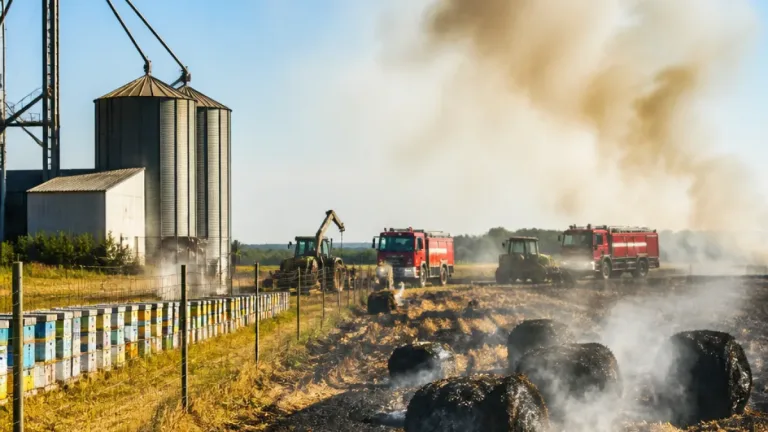 Mintegy húsz hektárt érintett a tarlótűz Derekegyház külterületén, bálák is égtek