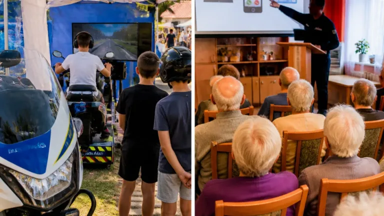Nincs nyári szünet a megelőzésben: motoros szimulátor és csalásmegelőzés Békés megyében