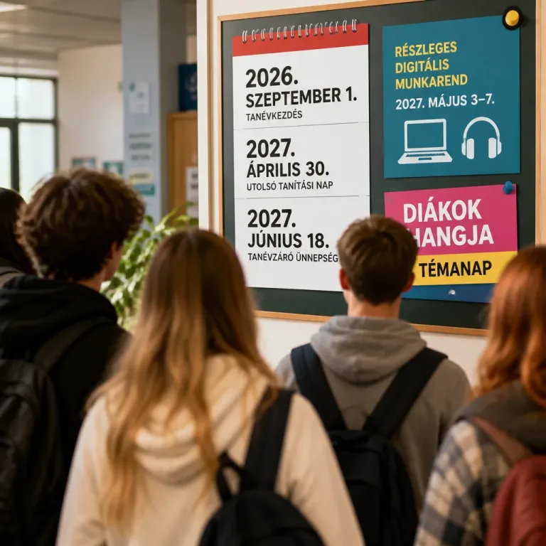 Hivatalos: így alakul a 2026/2027-es tanév — új témanap és részleges digitális oktatás az érettségik idején