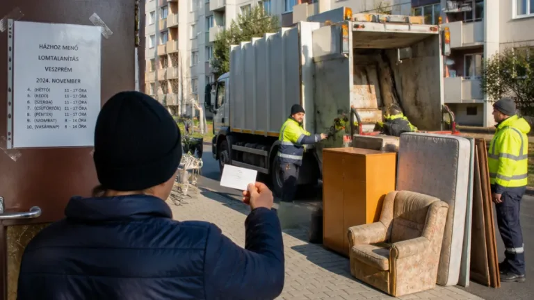 Októberben ismét gyűjtőpontos lomtalanítás Veszprém társasházainál — mire számítsanak a lakók?
