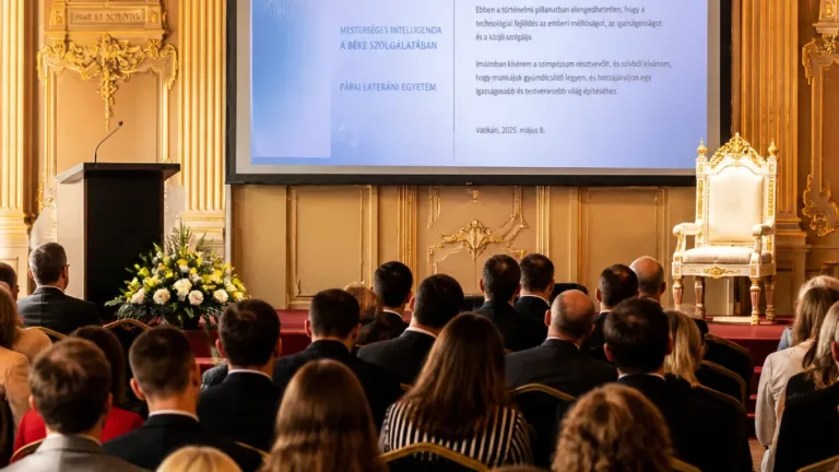 Pápa: XIV. Leó üzenete az AI4Peace szimpózium résztvevőihez az emberi méltóság védelméről