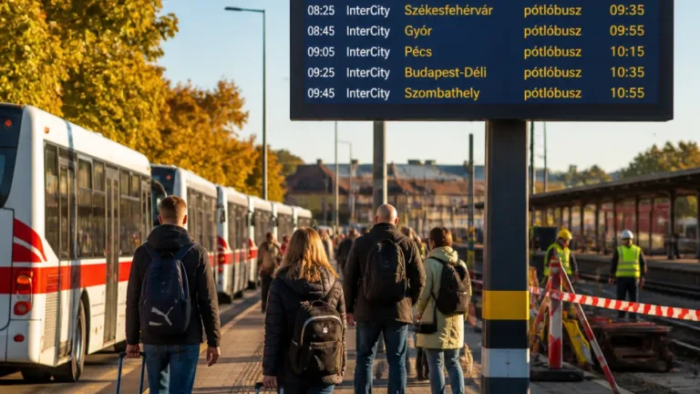 Pótlóbuszok viszik az utasokat Veszprém és Ajka között egy délelőttön át — több InterCity menetrendje módosul