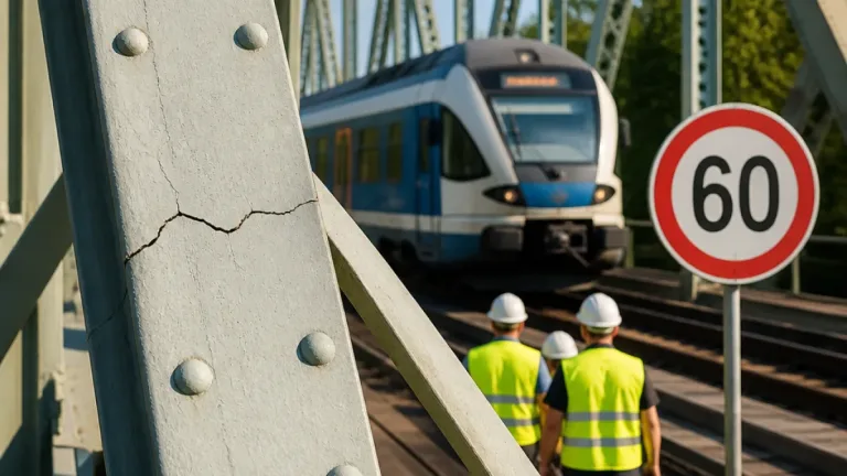 Repedés egy Tisza-híd szerkezeti elemén: sebességkorlátozást vezettek be, vizsgálják az okokat