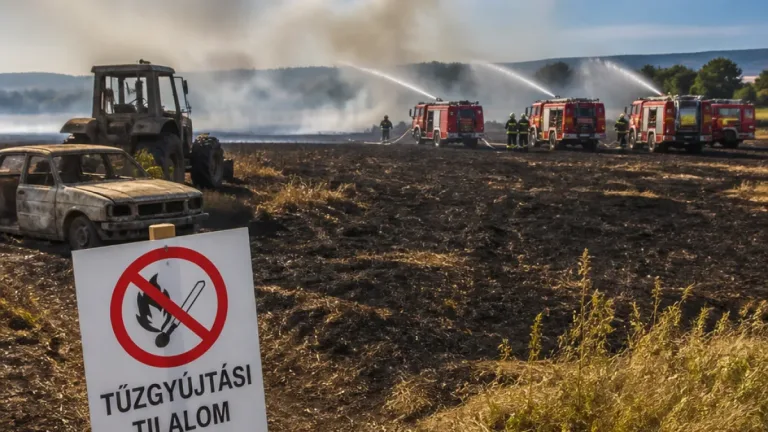 Riasztó mértékű a szárazságból fakadó tűzvész Heves megyében: 502 riasztás, több száz focipályányi terület égett