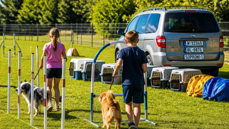 Sopronban tanultak felelős kutyatartást a gyerekek a Pozsonyi úti táborban