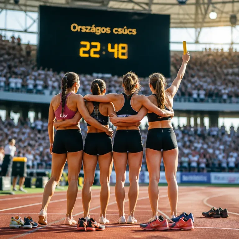 Országos csúccsal döntőben a magyar női 4x100-as — éjszakai finálé 22:48-kor