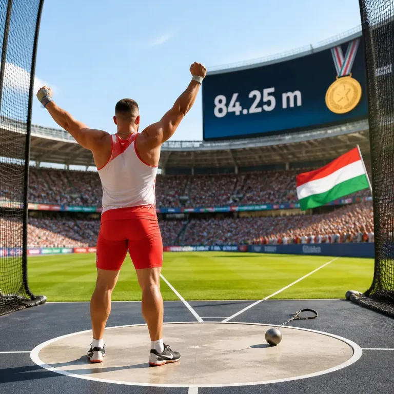 Halász Bence 84,25-tel, országos csúccsal Európa-bajnok kalapácsvetésben