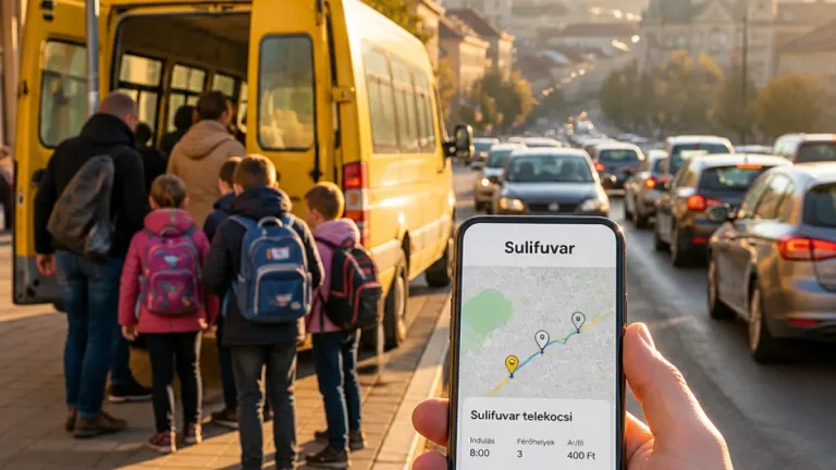 Sulifuvar: közösségi iskolabusz és telekocsi‑megoldás Pécs reggeli dugóira