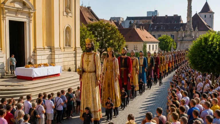 Székesfehérvár ünnepe: díszszentmise, kenyéráldás és a Fehérvári királyok menete