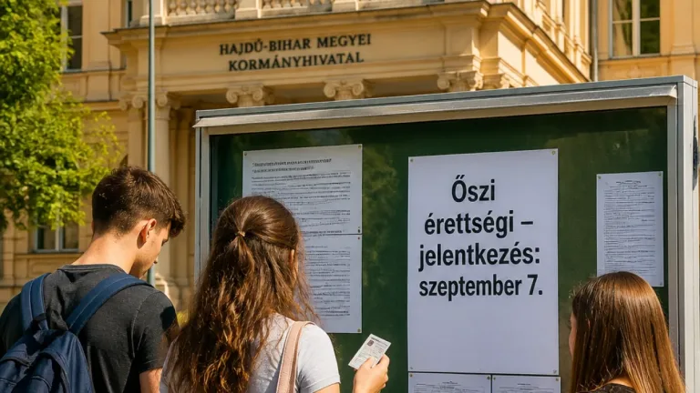 Szeptember 7. a határidő: mikor és hogyan lehet jelentkezni az őszi érettségire Hajdú‑Biharban