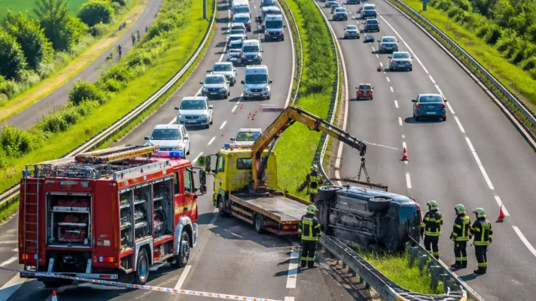 Teljes útzár az M7-esen Velencénél a 44. kilométernél — jármű felborult, forgalom később részben helyreállt