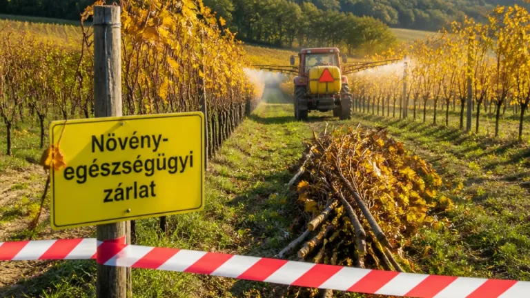 Terjed a szőlő aranyszínű sárgasága Komárom-Esztergom megyében — kötelező védekezés és súlyos bírságok