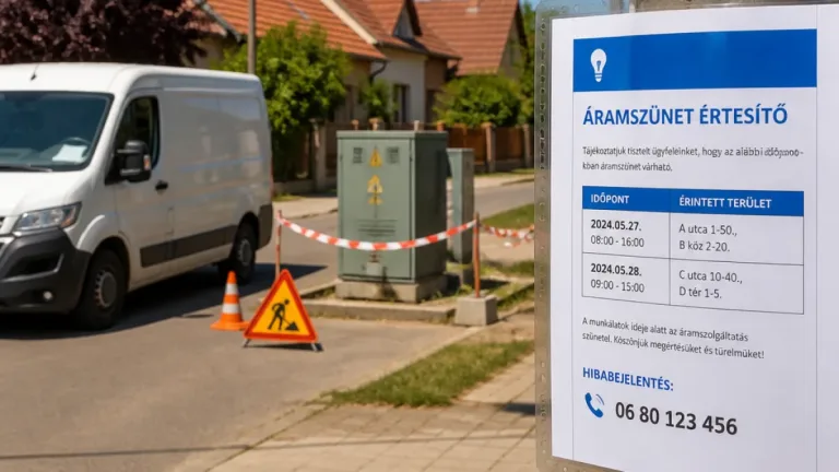 Tervezett áramszünetre készüljenek Csongrád környékén — itt a teljes lista