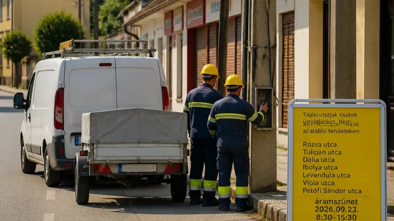 Tíz hevesi településen terveznek áramszünetet a következő héten – részletek és érintett utcák