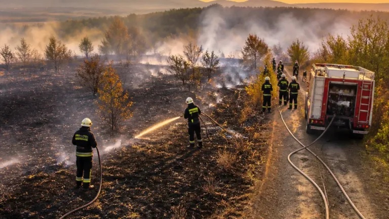 Tizennél is több riasztás egy hétvége alatt: tíz hektár égett Versendnél, viharkárok és balesetek Baranyában