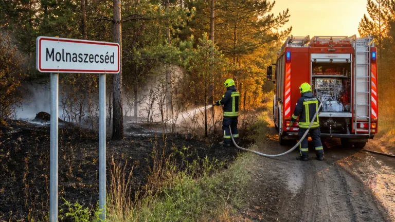 Több helyen riasztották a tűzoltókat Vas megyében — Molnaszecsédnél fenyves gyulladt, máshol állat is elpusztult