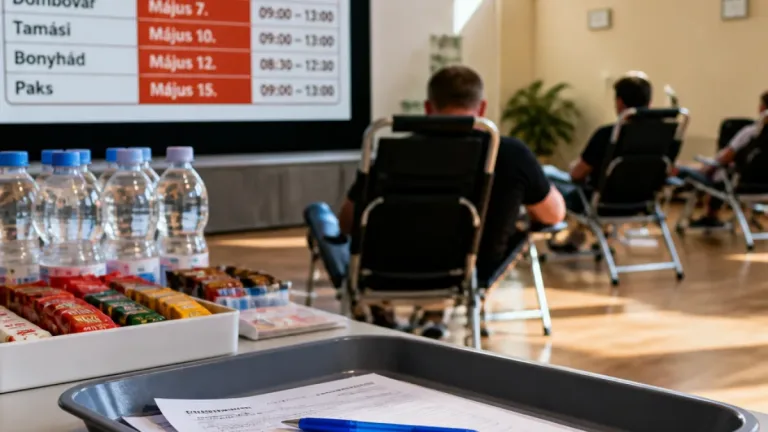 Több településen várják a véradókat a következő napokban Tolna megyében