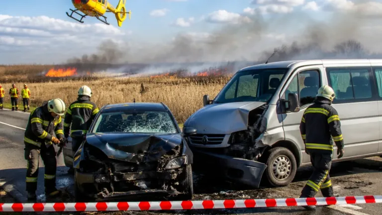 Több ütközés és kilenc vegetációtűz adott munkát a tűzoltóknak Szabolcs-Szatmár-Beregben