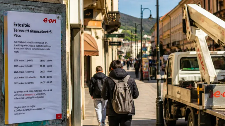 Többórás, tervezett áramszünetek Pécsen és tíz baranyai településen a jövő héten