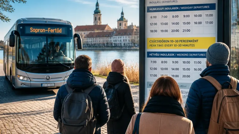 Új, ütemes buszmenetrend lép életbe a Fertő-parton: gyakrabban járnak a járatok Sopron és Fertőd között