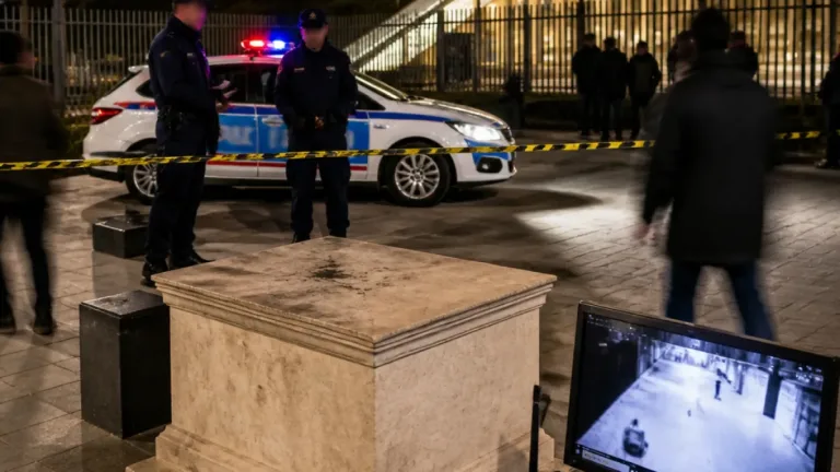 Újabb Kolodko-miniszobor tűnt el a Néprajzi Múzeum mellől — kamerák és rendőrség a helyszínen
