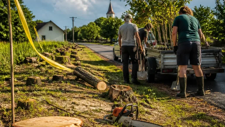 Vandálok láncfűrésszel pusztították a zalai vérszilvafasort — visszaültetésről gondoskodik a térség