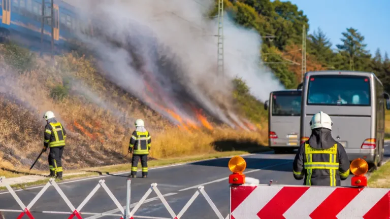 Várpalota környékén hatalmas avartűz: lezárták a 8-as utat, vonatpótlás Székesfehérvár–Veszprém között