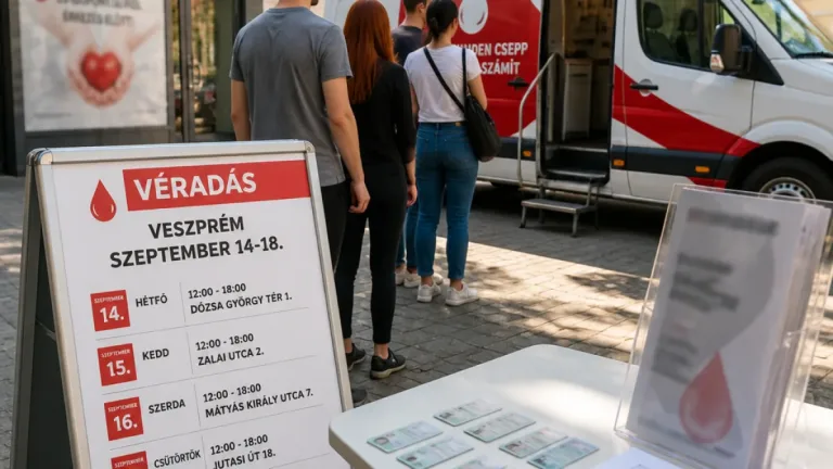 Véradás a megyében szeptember 14–18.: helyszínek, idők és feltételek