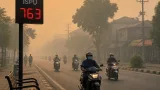 Kabut Asap Karhutla Selimuti Sampit, Jarak Pandang 100 Meter dan ISPU Capai 763