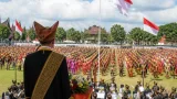 Padang Panjang: Upacara HUT ke-81 Bernuansa Busana Adat dan Orkestra ISI