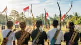 Panahan HUT RI di Nabire: Busur, Anak Panah, dan Upaya Merawat Kebersamaan