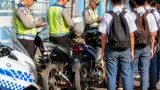 Satlantas Polres Tarakan Tertibkan Puluhan Pelajar yang Membawa Motor ke Sekolah