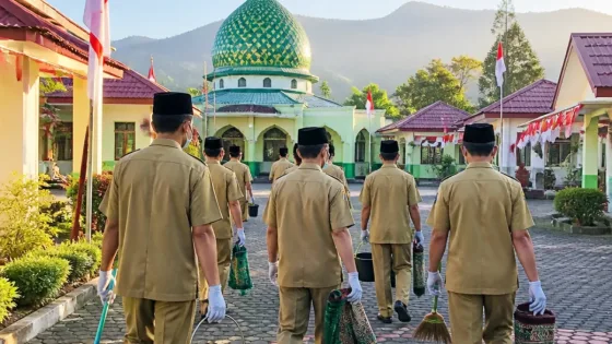 ASN Kemenag Poso Gelar Geber Mas Serentak di 15 KUA untuk Sambut HUT ke-81 RI