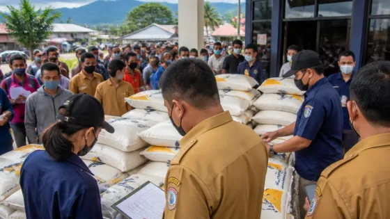 Bitung: Anggota DPR Pantau Penyaluran Beras untuk Warga Girian, Pastikan Tepat Sasaran