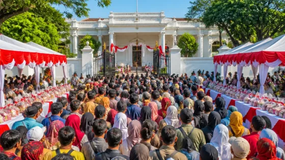 Bogor: Istana Kepresidenan Dibuka untuk Warga, Jamuan Rakyat Rayakan HUT ke-81