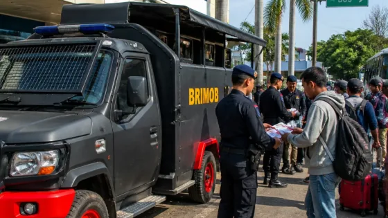 Brimob Samarinda Intensifkan Patroli Objek Vital dan Edukasi Bahaya Judi Online