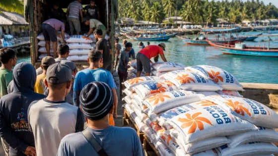 BULOG Salurkan 48,8 Ton Beras untuk Warga Desa Menganti, Cilacap